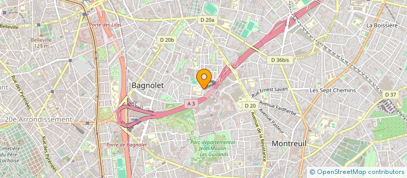 localisation de l'entreprise 792 467 490 à BAGNOLET