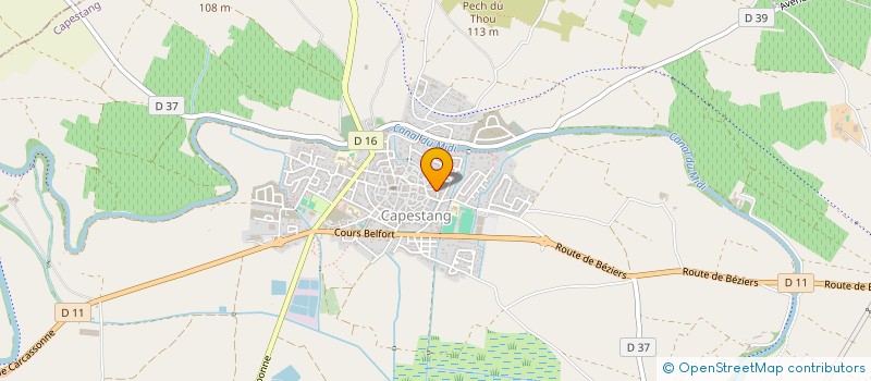 localisation de l'entreprise 792 480 428   CAPESTANG