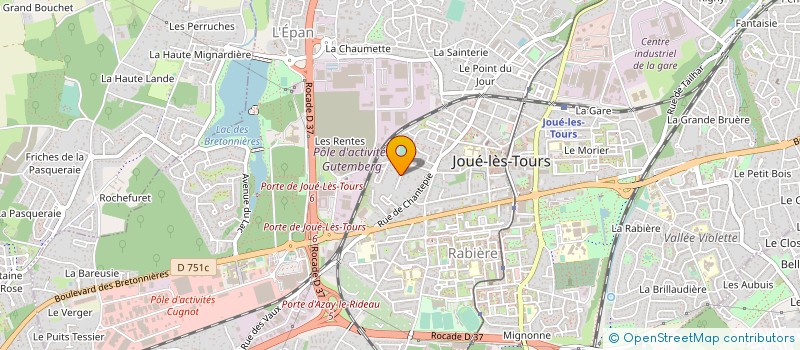 localisation de l'entreprise 792 592 107   CHAMBRAY-LES-TOURS