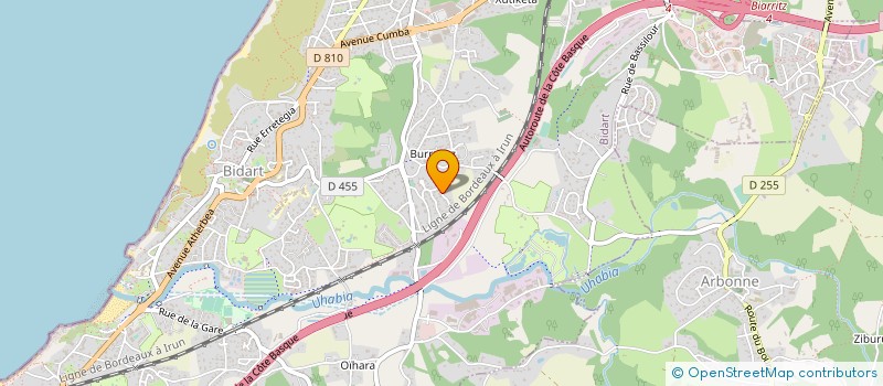 localisation de l'entreprise 792 608 242  à BIDART