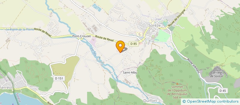 localisation de l'entreprise 792 645 665   SOREZE