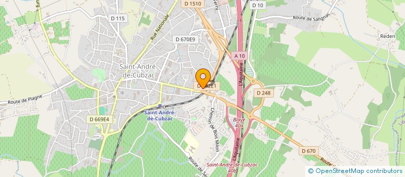 localisation de l'entreprise 792 788 127   SAINT-ANDRE-DE-CUBZAC