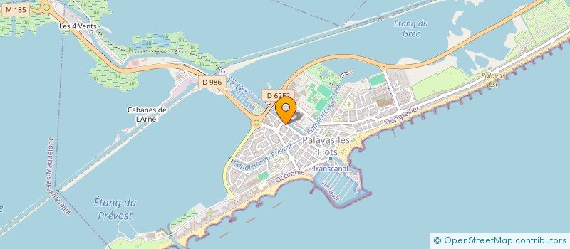 localisation de l'entreprise 792 833 618  à PALAVAS-LES-FLOTS