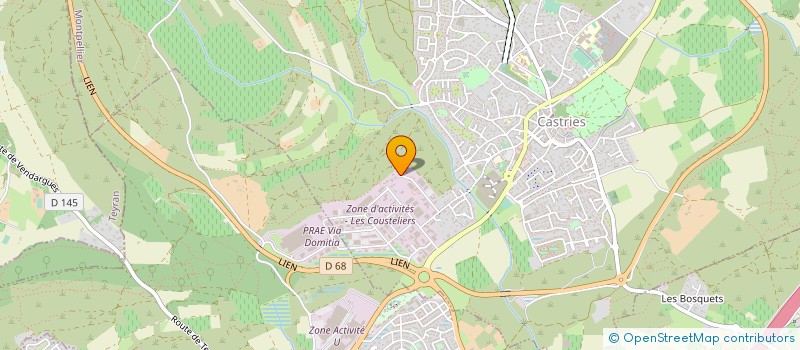 localisation de l'entreprise 792 861 593   MONTAGNAC