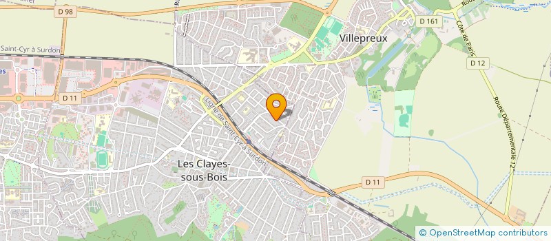 localisation de l'entreprise 792 925 729   LES CLAYES-SOUS-BOIS