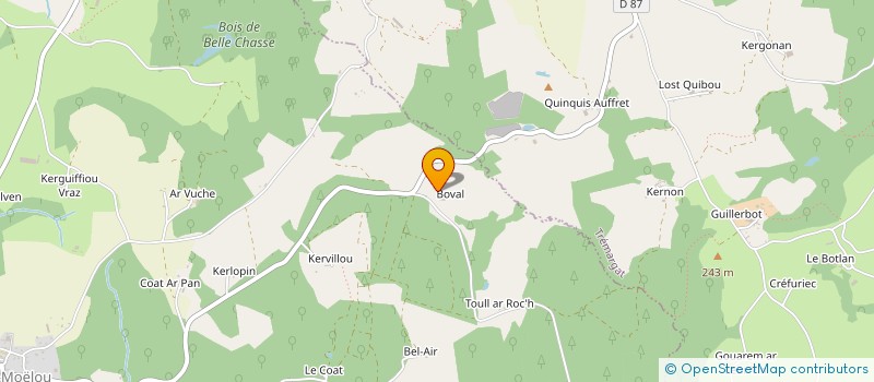 localisation de l'entreprise 792 980 138   KERGRIST-MOELOU