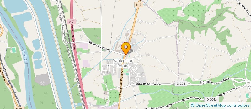 localisation de l'entreprise 793 189 648   SAULCE-SUR-RHONE