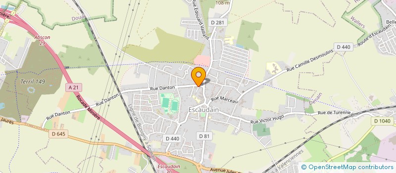 localisation de l'entreprise 793 228 008   ESCAUDAIN