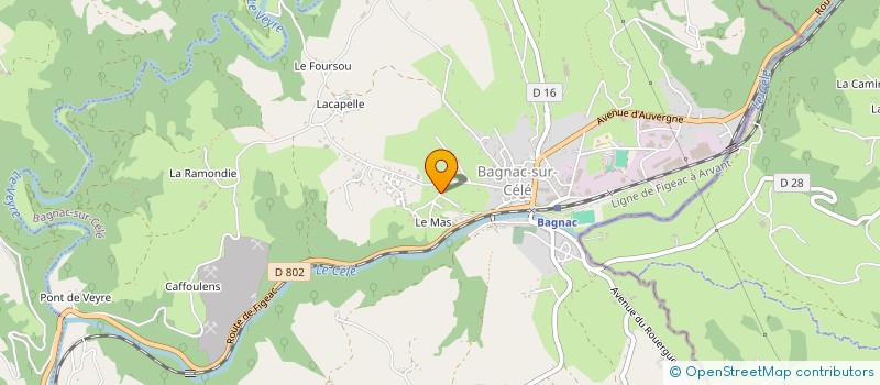 localisation de l'entreprise 793 259 391   BAGNAC-SUR-CELE