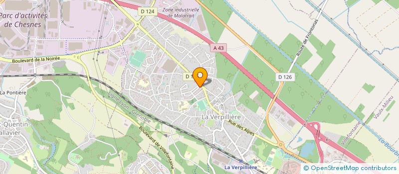 localisation de l'entreprise 793 306 804   LA VERPILLIERE