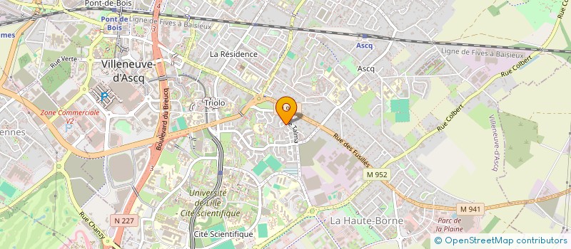 localisation de l'entreprise 793 404 633   VILLENEUVE-D'ASCQ