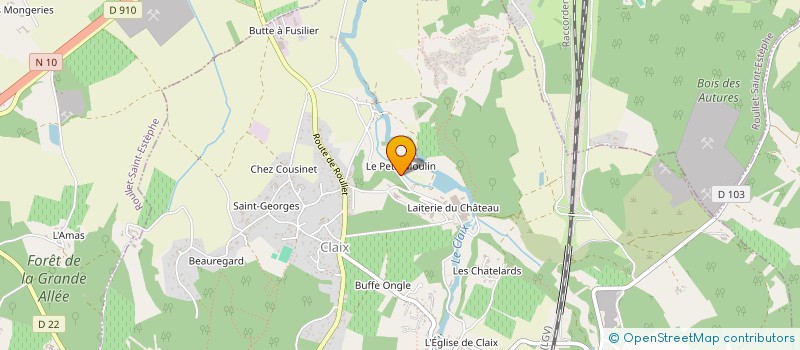 localisation de l'entreprise 793 599 648 à CLAIX
