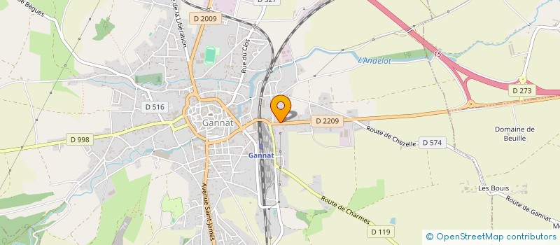 localisation de l'entreprise 793 759 069   GANNAT