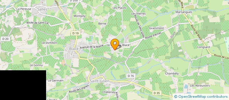 localisation de l'entreprise 793 843 038 à BLACE