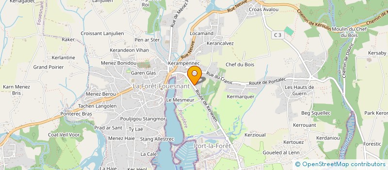 localisation de l'entreprise 793 951 716   LA FORET-FOUESNANT