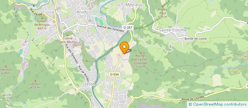 localisation de l'entreprise 793 981 770   LOUVIE-JUZON