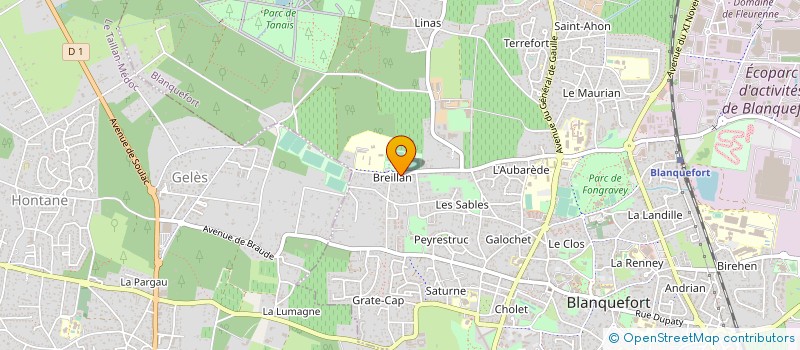 localisation de l'entreprise 794 032 219 à BLANQUEFORT
