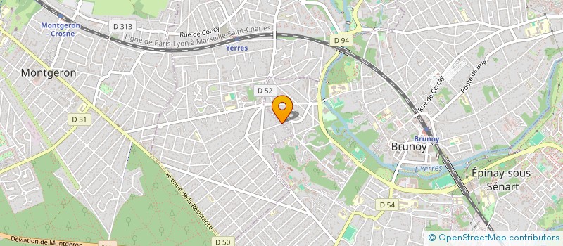 localisation de l'entreprise 794 107 532   BRUNOY