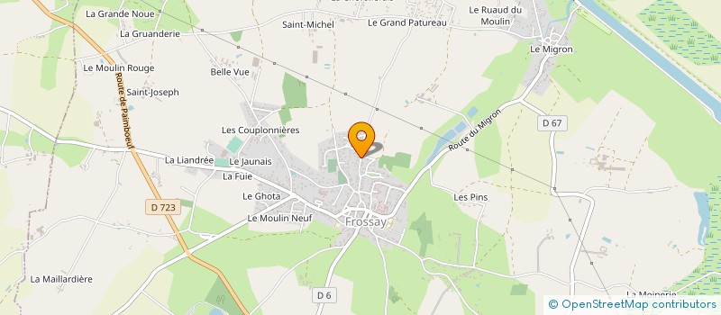 localisation de l'entreprise 794 113 035   FROSSAY