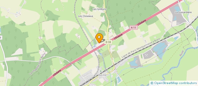 localisation de l'entreprise 794 452 763   TUFFE VAL DE LA CHERONNE