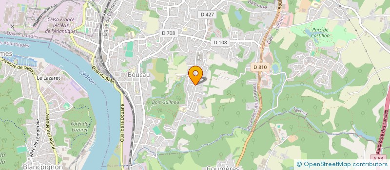 localisation de l'entreprise 794 603 555   BOUCAU