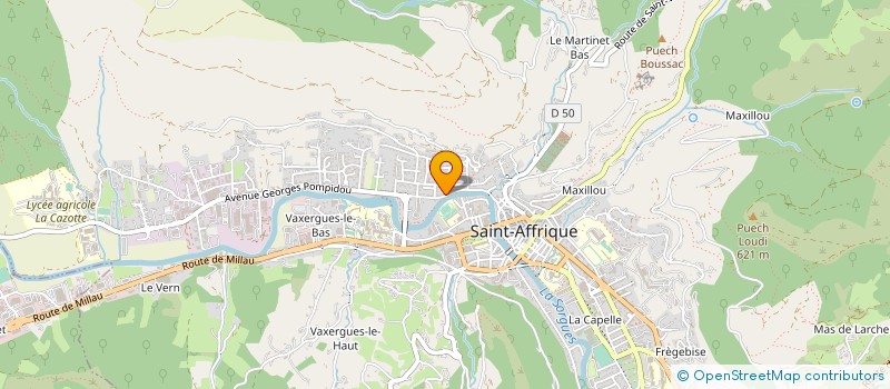 localisation de l'entreprise 794 634 014 à SAINT-AFFRIQUE