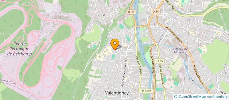 localisation de l'entreprise 794 658 385 à VALENTIGNEY