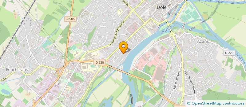 localisation de l'entreprise 794 696 575 à DOLE