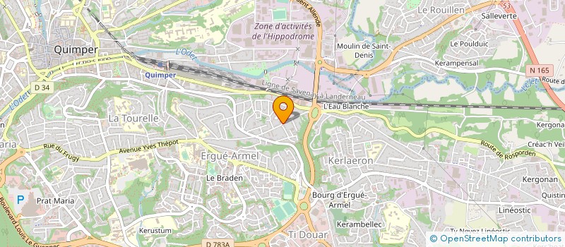 localisation de l'entreprise 794 726 745  à QUIMPER