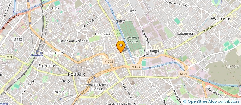 localisation de l'entreprise 794 752 485   ROUBAIX