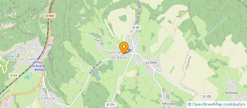 localisation de l'entreprise 794 801 050   SAINT-MARTIN-DE-BAVEL