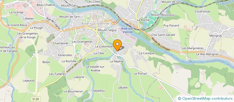 localisation de l'entreprise 794 860 247 à BONNAC-LA-COTE