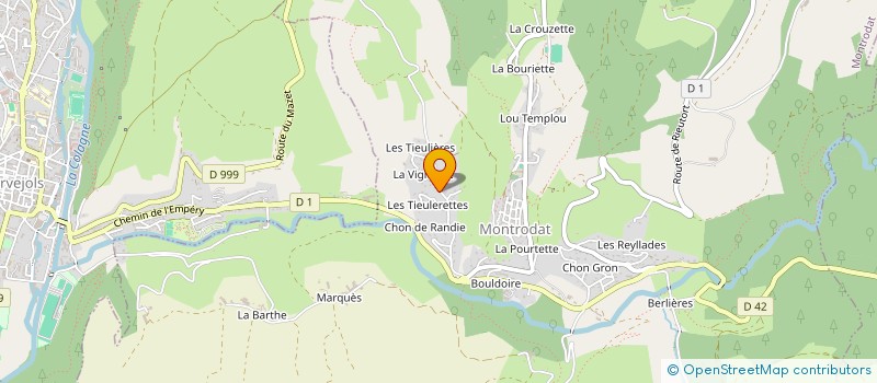 localisation de l'entreprise 795 016 070   MONTRODAT