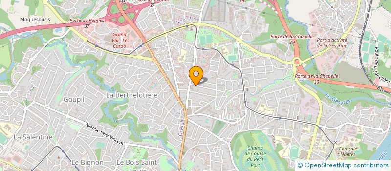 localisation de l'entreprise 795 083 005   LA CHAPELLE-SUR-ERDRE