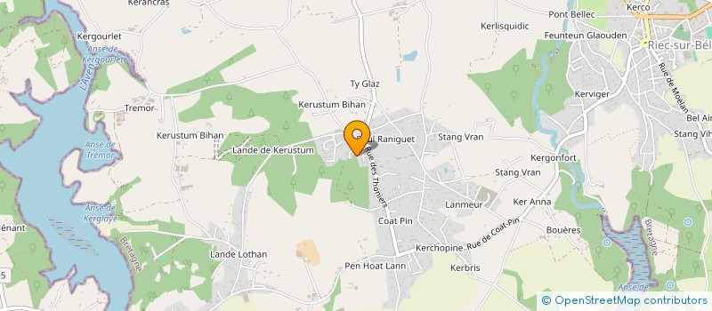 localisation de l'entreprise 795 110 907   RIEC-SUR-BELON