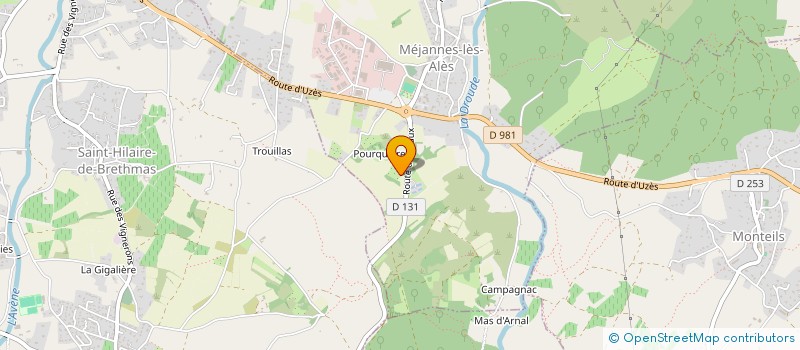 localisation de l'entreprise 795 115 708   MEJANNES-LES-ALES