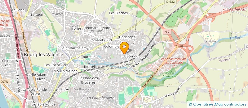 localisation de l'entreprise 795 122 845 à BOURG-LES-VALENCE