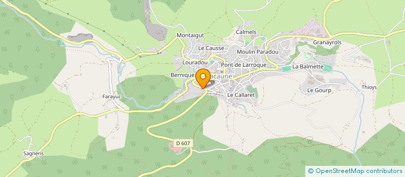 localisation de l'entreprise 795 129 634   LACAUNE