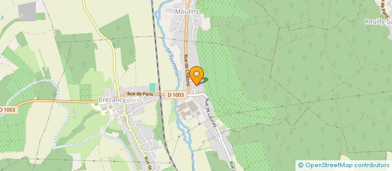 localisation de l'entreprise 795 165 307   CREZANCY