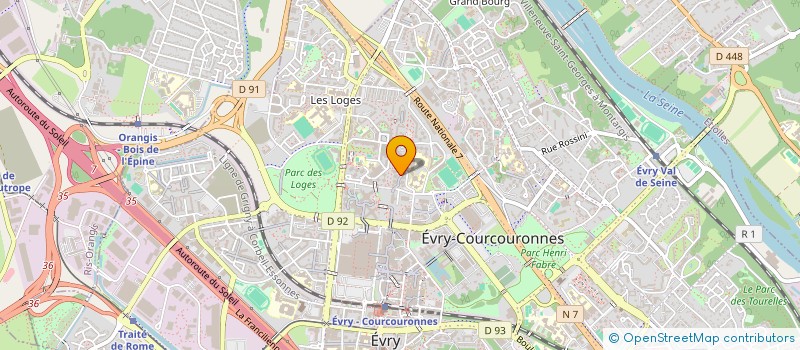 localisation de l'entreprise 795 192 590   EVRY-COURCOURONNES