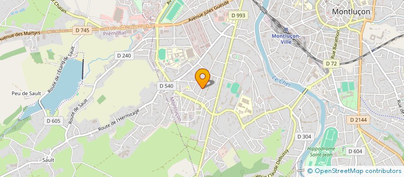 localisation de l'entreprise 795 256 080 à MONTLUCON