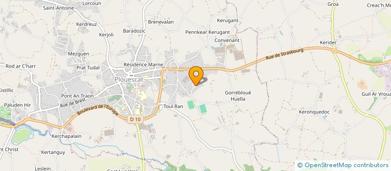 localisation de l'entreprise 795 316 553   PLOUESCAT