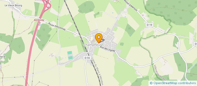 localisation de l'entreprise 795 390 871   VILLENEUVE EN PERSEIGNE