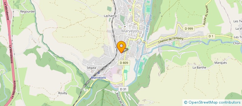 localisation de l'entreprise 797 449 881 à MARVEJOLS