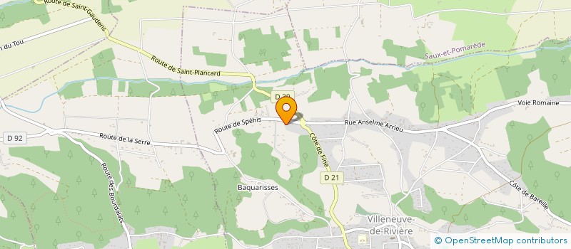 localisation de l'entreprise 797 527 736 à VILLENEUVE-DE-RIVIERE