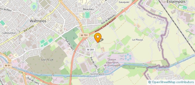 localisation de l'entreprise 797 592 854   WATTRELOS