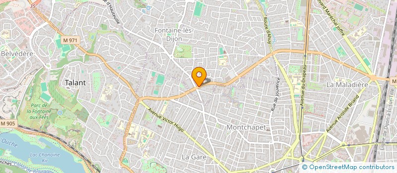 localisation de l'entreprise 797 620 994   FONTAINE-LES-DIJON