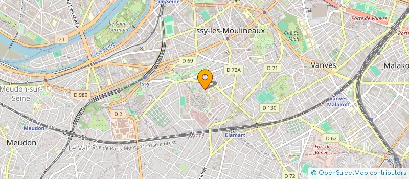 localisation de l'entreprise 797 624 830  à ISSY-LES-MOULINEAUX