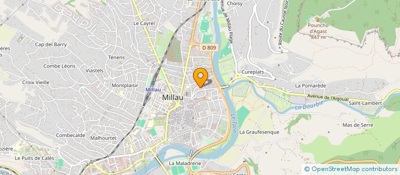 localisation de l'entreprise 797 632 635   MILLAU