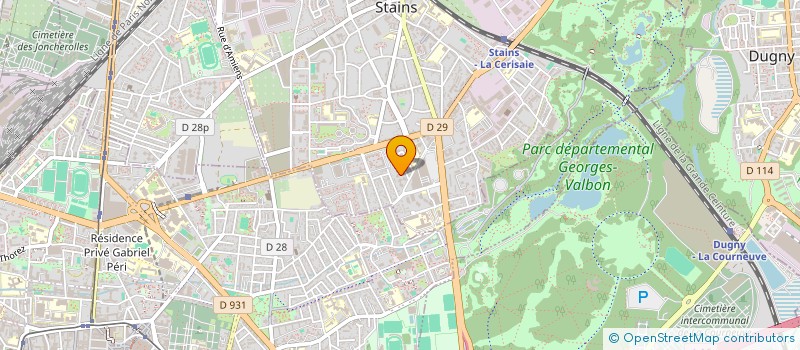 localisation de l'entreprise 797 688 918 à STAINS